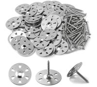 GIONAR 100Pair 35mm Easy Fix Washers with 30mm Screws Kit, 0.52MM Thicken