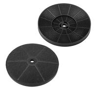 GIONAR 17.5cm Charcoal Filters for Cooker Hood Compatible with CDA SIA SIA2 CHA15 Carbon Filter, Round Ductless Recirculating Ventilation Mesh for Kitchen Air Purify (2PCS)