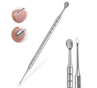 GIONAR 2-in-1 Manicure Cuticle Pusher Tool, Manicure Pusher with Horseshoe & Ring Ends, Nail Circle Tool for Cuticle Removal, Expert 51 Type 1 Manicure Pusher, Staleks Pro Alternative