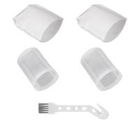 GIONAR 2 Pre-Filter and 2 Filter Accessories for Makita Vacuum Cleaner Set, for CL100D, CL106, CL180, for Makita Battery Vacuum Cleaner, Washable Filter and Pre-Filter, with Cleaning Brush, White