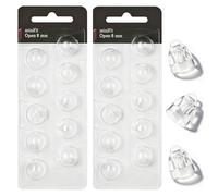 GIONAR 20-Pack Hearing Aid Domes for Oticon, 6mm Premium Silicone Hearing Aid Accessories Replacement Pack, Open-Type, Compatible with Oticon Minifit (Individual White Packaging)