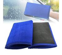 GIONAR 2Pack Clay Mitt, Clay Bar Mitt, Premium Microfiber & Volcanic Clay Car Cleaning Mitt, Towel for Car Detailing, for Scratch-Free Removal of Dirt, Iron Particles, and Contaminants (Blue)