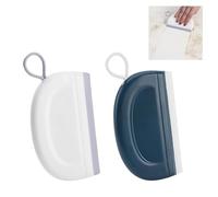 GIONAR 2Pcs Mini Glass Squeegee, Creative Small Silicon Squeegee with Plastic Hooks, Multi-Purpose Shower Squeegee for Bathroom Kitchen Window, Glass, Shower Door, Car