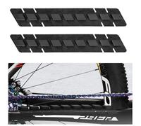 GIONAR 2Pcs Silicone Chainstay Protector for MTB - Durable Self-Adhesive Bike Chain Guard Sticker, Lightweight Frame Protection Fits Most Mountain Bikes