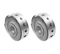 GIONAR 3/4 Inch × 10FT Metal Fixing Strap, Galvanised Steel Band,Adjustable Galvanised Supports with Perforated Holes, Metal Pipe Bracket for Fixing, Bendable Bracket Fence Banding Ties(2 Rolls)