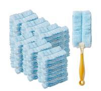 GIONAR 30PCS Flash Dust Magnet, Flash Dust Magnet Refills, Disposable Electrostatic Duster for Cleaning, Pledge Fluffy Dusters Refills with 1 Handle for Home & Car