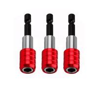 GIONAR 3PCS 1/4” Hex Shank Magnetic Screwdriver Bit Holders, 60mm Quick Release Extension Bar for Hand-held Drivers or Power Drill