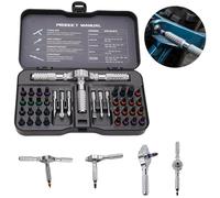 GIONAR 40-in-1 Magnetic Ratchet Screwdriver Set with S2 Steel Bits & Flexible Shaft for Precision Repair & Assembly, Furniture Assembly