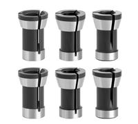 GIONAR 6 Piece Versatile 6 mm 6.35 mm 8 mm Collets Adapter Set for Router and Straight Grinders, High-Quality Tool for Precise Trimming and Cutting, for Optimal Flexibility and Performance