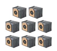 GIONAR 8 Pack Large Capacity Dust Bags Compatible with Eufy Clean X8 Pro/X10 Pro Omni Robot Vacuum Self-Empty Station, 4-Layer Replacement Dust Bags