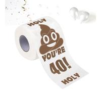 GIONAR Funny Toilet Roll 40th Birthday Gifts for Men Women
