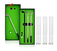 GIONAR Golf Pen Set, Funny Gifts Mini Golfer Club Putter Ballpoint Pen Creative Simulation Driving Range for Men Women Friends Mini Golf Accessories Christmas Birthday Fathers Day Secret Santa Gifts