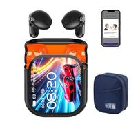 GIONAR Ne20 Earbuds with Lcd Touch Screen, Ne20 Translation Earbuds - 140 Language AI Translator Real Time, Waterproof Translation Headphones, 48DB Intelligent Noise Reduction Translator Ear Bud (A)