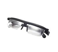 GIONAR Primafocus Adjustable Glasses, Self Adjustable Reading Glasses, 1.0 to 3.0 Diopters, Black, Unisex-Adults