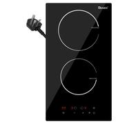 GIONIEN Domino Induction Hob - 30cm Built in Electric Cooktop with Plug 3500W 13A 32A, GIT230SP