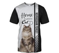 GIOPSQ Hoodies Jackets T-Shirt Pants Shorts Cardigan Thin 3D Norwegian Forest Cat Pullover Sweatshirt Fashion/a4/5XL