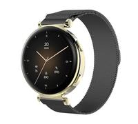 GIOPUEY 18mm Magnetic Strap Compatible with Hama Smartwatch 7000, Braided Stainless Steel Strap Replacement [Wear-resistant] - black