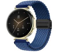 GIOPUEY 18mm Magnetic Strap Compatible with Hama Smartwatch 7000, Flexible Nylon Braided Strap Replacement [Unisex] - Blue