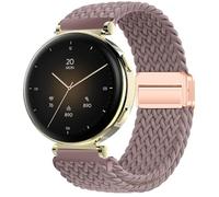 GIOPUEY 18mm Magnetic Strap Compatible with Hama Smartwatch 7000, Flexible Nylon Braided Strap Replacement [Unisex] - Purple