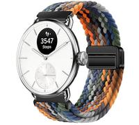 GIOPUEY 18mm Magnetic Strap Compatible with Withings ScanWatch 2 38mm/Nova Brilliant 39mm/ScanWatch Light, Flexible Nylon Braided Strap Replacement [Unisex] - Colourful