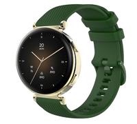 GIOPUEY 18mm Strap Compatible with Hama Smartwatch 7000, Soft silicone Watch Strap Replacement [Wear-resistant] [breathable] - Dark Green