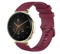 GIOPUEY 18mm Strap Compatible with Hama Smartwatch 7000, Soft silicone Watch Strap Replacement [Wear-resistant] [breathable] - Dark Red