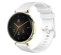 GIOPUEY 18mm Strap Compatible with Hama Smartwatch 7000, Soft silicone Watch Strap Replacement [Wear-resistant] [breathable] - White
