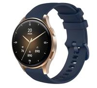 GIOPUEY 18mm Strap Compatible with Hama Smartwatch 8900 1,32, Soft silicone Watch Strap Replacement [Wear-resistant] [breathable] - Dark Blue