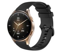 GIOPUEY 18mm Strap Compatible with Hama Smartwatch 8900 1,32, Soft silicone Watch Strap Replacement [Wear-resistant] [breathable] - Black