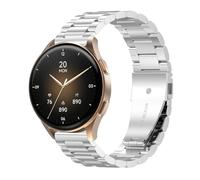 GIOPUEY 18mm Strap Compatible with Hama Smartwatch 8900 1,32, stainless steel Watch Strap Replacement [Wear-resistant] [light] - silver