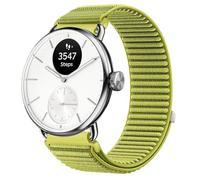 GIOPUEY 18mm Strap Compatible with Withings ScanWatch 2 38mm/Nova Brilliant 39mm/ScanWatch Light, Outdoor Sports Flexible Nylon Braided Sport Loop Strap Replacement Band - Green