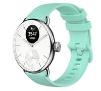 GIOPUEY 18mm Strap Compatible with Withings ScanWatch 2 38mm/Nova Brilliant 39mm/ScanWatch Light, Soft silicone Watch Strap Replacement [Wear-resistant] [breathable] - Green