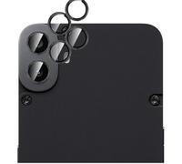 GIOPUEY 2 Pack Camera Lens Protector Compatible with CMF Phone 2,[Full Protection][Double protection] Metal + Tempered Glass, Camera Protector - black