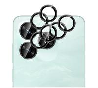 GIOPUEY 2 Pack Camera Lens Protector Compatible with HONOR X5C/X5C Plus,[Full Protection][Double protection] Metal + Tempered Glass, Camera Protector - black