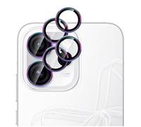 GIOPUEY 2 Pack Camera Lens Protector Compatible with OPPO Reno 15F,[Full Protection][Double protection] Metal + Tempered Glass, Camera Protector - Colorful