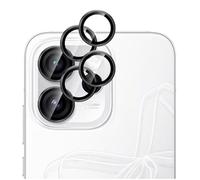 GIOPUEY 2 Pack Camera Lens Protector Compatible with OPPO Reno 15F,[Full Protection][Double protection] Metal + Tempered Glass, Camera Protector - black