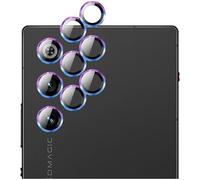 GIOPUEY 2 Pack Camera Lens Protector Compatible with REDMAGIC 10 Air,[Full Protection][Double protection] Metal + Tempered Glass, Camera Protector - Colorful