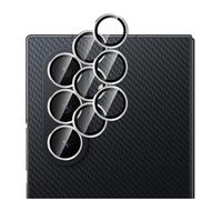 GIOPUEY 2 Pack Camera Lens Protector Compatible with Samsung Galaxy Z TriFold,[Full Protection][Double protection] Metal + Tempered Glass, Camera Protector - Silver