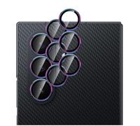 GIOPUEY 2 Pack Camera Lens Protector Compatible with Samsung Galaxy Z TriFold,[Full Protection][Double protection] Metal + Tempered Glass, Camera Protector - Colorful