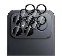 GIOPUEY 2 Pack Camera Lens Protector Compatible with Xiaomi Poco F8 Ultra,[Full Protection][Double protection] Metal + Tempered Glass, Camera Protector - black
