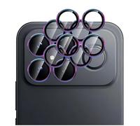 GIOPUEY 2 Pack Camera Lens Protector Compatible with Xiaomi Poco F8 Ultra,[Full Protection][Double protection] Metal + Tempered Glass, Camera Protector - Colorful