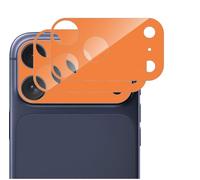GIOPUEY 2 Pack [Full Protection] Camera Lens Protector Compatible with iPhone 17 Pro Max, HD Camera Tempered Glass [Anti Fingerprint] - orange