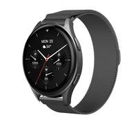 GIOPUEY 20mm Magnetic Strap Compatible with Hama Smartwatch 8900 1,43, Braided Stainless Steel Strap Replacement [Wear-resistant] - black