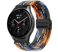 GIOPUEY 20mm Magnetic Strap Compatible with Hama Smartwatch 8900 1,43, Flexible Nylon Braided Strap Replacement [Unisex] - Colourful