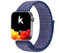 GIOPUEY 20mm Nylon Strap Compatible with Knauermann Lite 4/Knauermann Neo 2 Band, Flexible Braided Sport Loop Strap Replacement, Breathable Nylon, Men Women - Blue