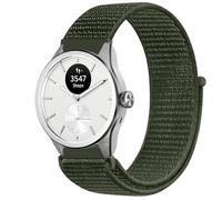 GIOPUEY 20mm Nylon Strap Compatible with Withings ScanWatch 2 42mm/Nova 42mm, Flexible Braided Sport Loop Strap Replacement, Breathable Nylon, Men Women - Green