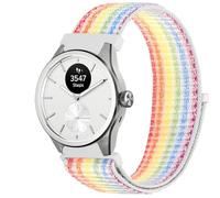 GIOPUEY 20mm Nylon Strap Compatible with Withings ScanWatch 2 42mm/Nova 42mm, Flexible Braided Sport Loop Strap Replacement, Breathable Nylon, Men Women - Colorful