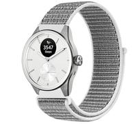 GIOPUEY 20mm Nylon Strap Compatible with Withings ScanWatch 2 42mm/Nova 42mm, Flexible Braided Sport Loop Strap Replacement, Breathable Nylon, Men Women - Grey
