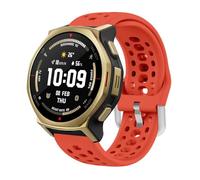 GIOPUEY 20mm Strap Compatible with Amazfit T-Rex 3 Pro 44mm/Active 3 Premium/Cheetah 2 Pro, Soft silicone Watch Strap Replacement [Wear-resistant] [breathable] - red