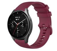 GIOPUEY 20mm Strap Compatible with Hama Smartwatch 8900 1,43, Soft silicone Watch Strap Replacement [Wear-resistant] [breathable] - Dark Red